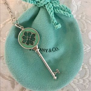 Tiffany & Co. knot key pendent with chain